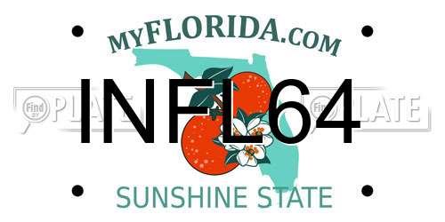 INFL64 Florida License Plate