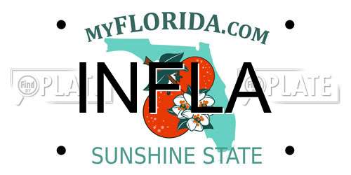 INFLA Florida License Plate