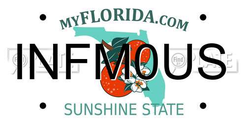 INFM0US Florida License Plate
