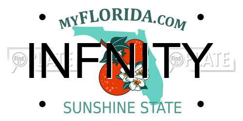 INFNITY Florida License Plate