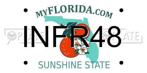 INFR48 Florida License Plate
