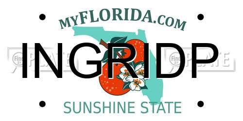 INGRIDP Florida License Plate