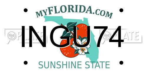 INGU74 Florida License Plate