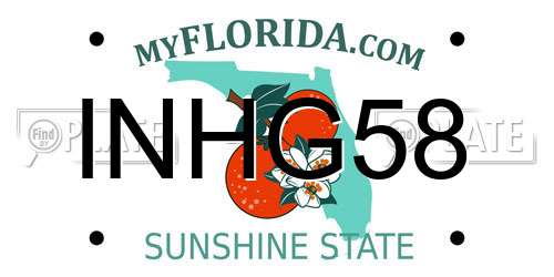 INHG58 Florida License Plate
