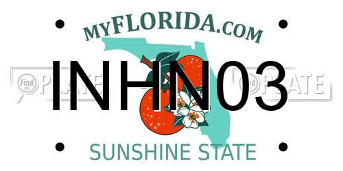 INHN03 Florida License Plate