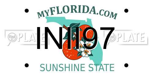 INII97 Florida License Plate
