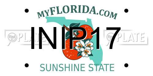 INIP17 Florida License Plate