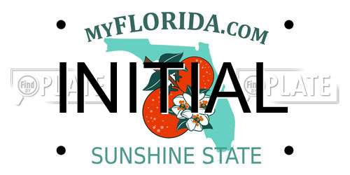 INITIAL Florida License Plate