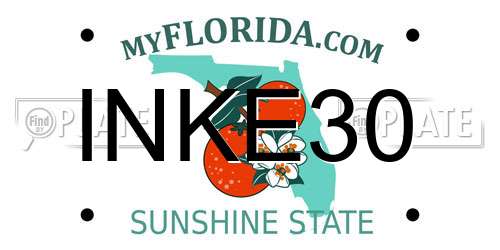 INKE30 Florida License Plate
