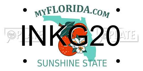 INKG20 Florida License Plate