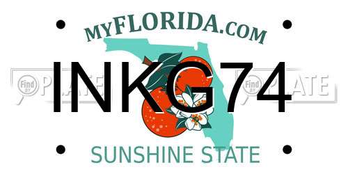 INKG74 Florida License Plate
