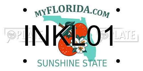 INKL01 Florida License Plate
