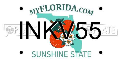 INKV55 Florida License Plate