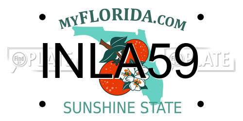 INLA59 Florida License Plate