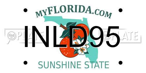 INLD95 Florida License Plate