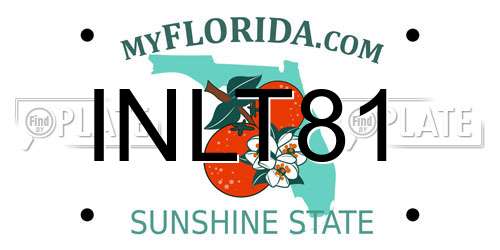 INLT81 Florida License Plate