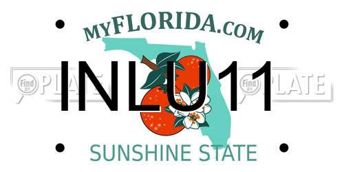 INLU11 Florida License Plate