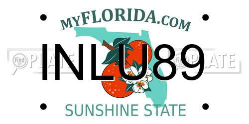 INLU89 Florida License Plate