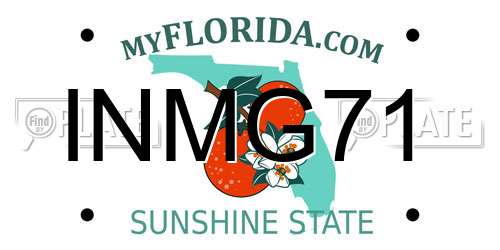 INMG71 Florida License Plate