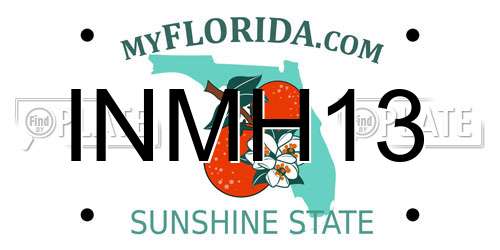 INMH13 Florida License Plate