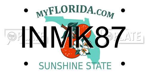 INMK87 Florida License Plate