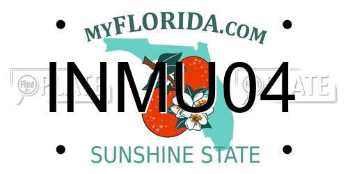 INMU04 Florida License Plate
