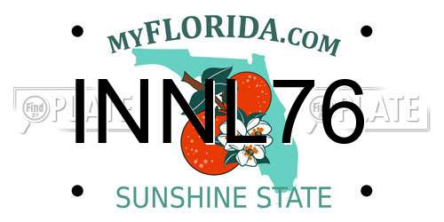 INNL76 Florida License Plate