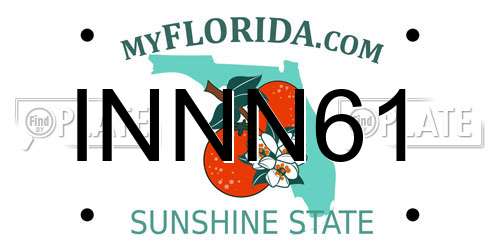 INNN61 Florida License Plate