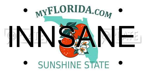 INNSANE Florida License Plate