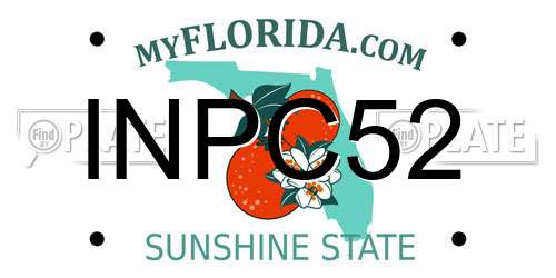 INPC52 Florida License Plate