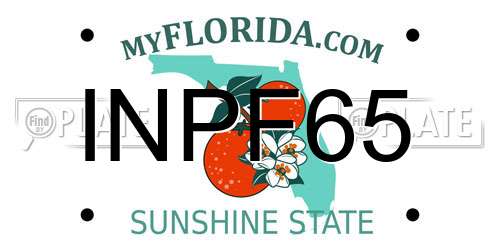 INPF65 Florida License Plate