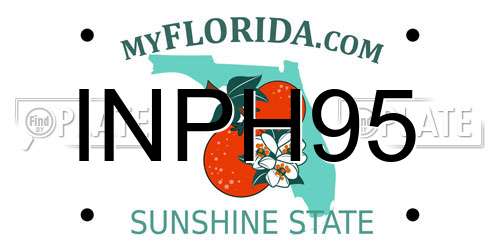 INPH95 Florida License Plate