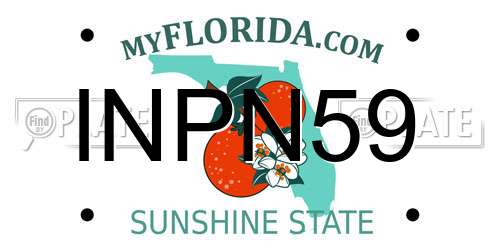 INPN59 Florida License Plate