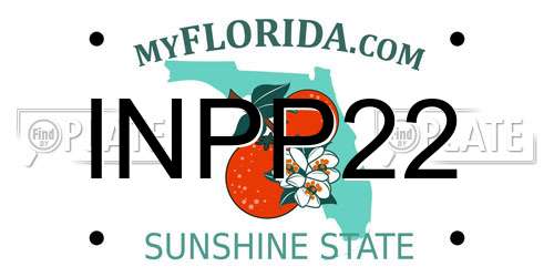 INPP22 Florida License Plate