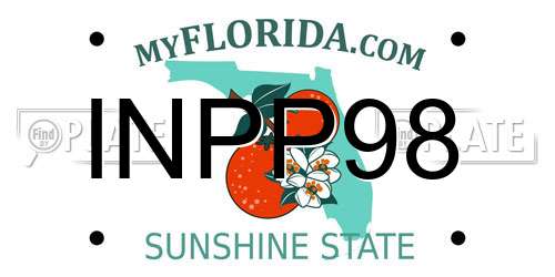 INPP98 Florida License Plate