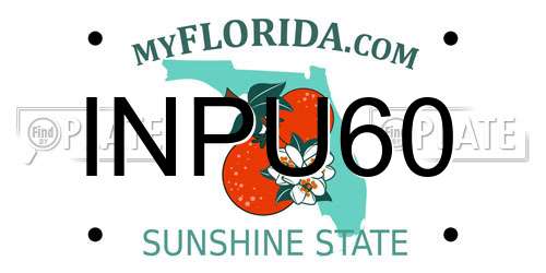 INPU60 Florida License Plate