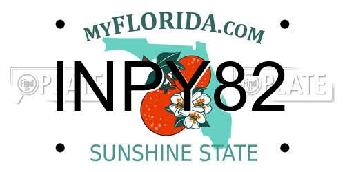 INPY82 Florida License Plate