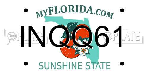 INQQ61 Florida License Plate