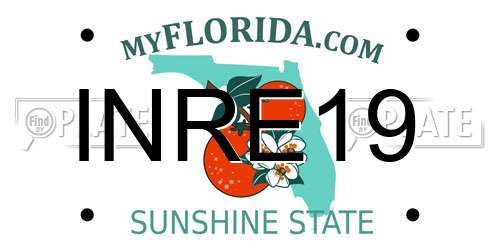 INRE19 Florida License Plate