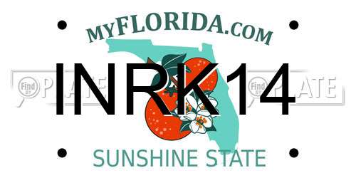 INRK14 Florida License Plate