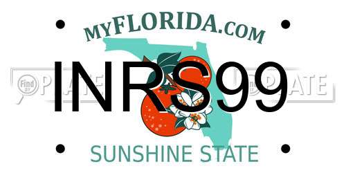 INRS99 Florida License Plate