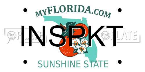 INSPKT Florida License Plate