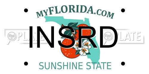INSRD Florida License Plate
