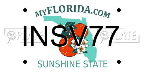 INSV77 Florida License Plate