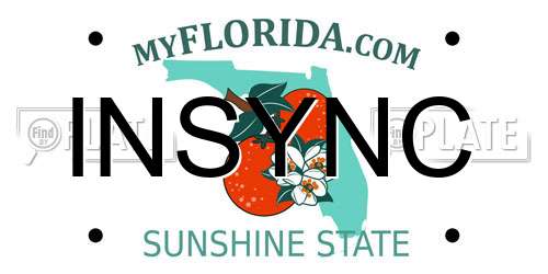 INSYNC Florida License Plate