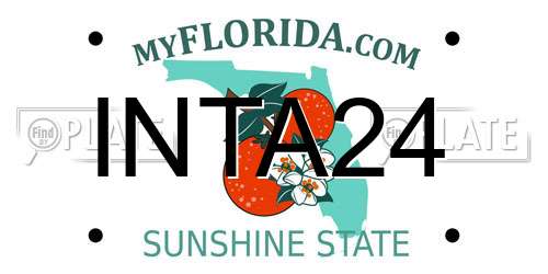 INTA24 Florida License Plate