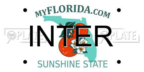INTER Florida License Plate