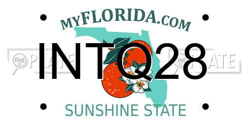 INTQ28 Florida License Plate