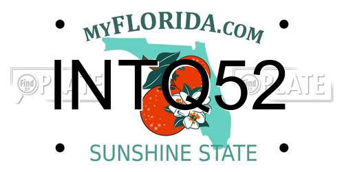 INTQ52 Florida License Plate
