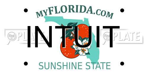 INTUIT Florida License Plate